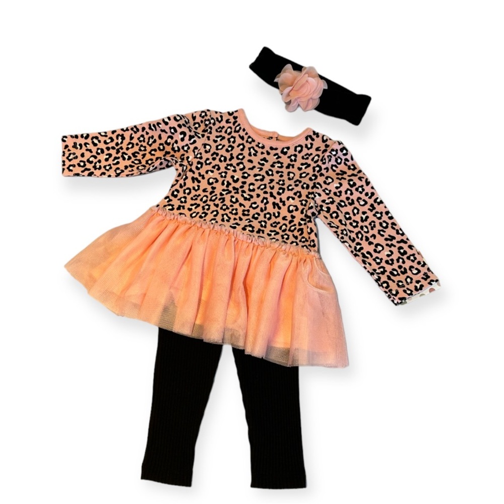 Little Me Lepoard Tutu Set